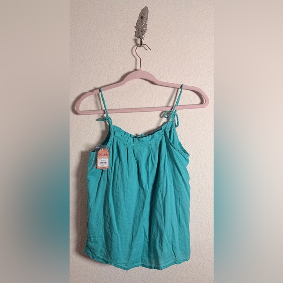 Mudd Turquoise Cami with Button Detail NWT - Picture 2 of 3